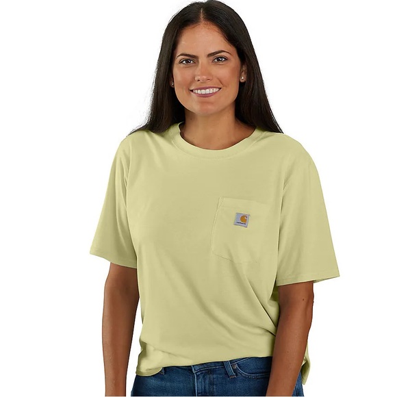Carhartt Tops - Carhartt loose fit sage green pocket tee, large